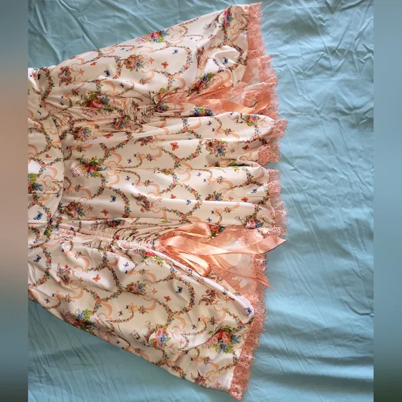 Sugar Thrillz Opulence Renaissance Corset Dress Floral 2X Dollskill Plus Size - Picture 2 of 15